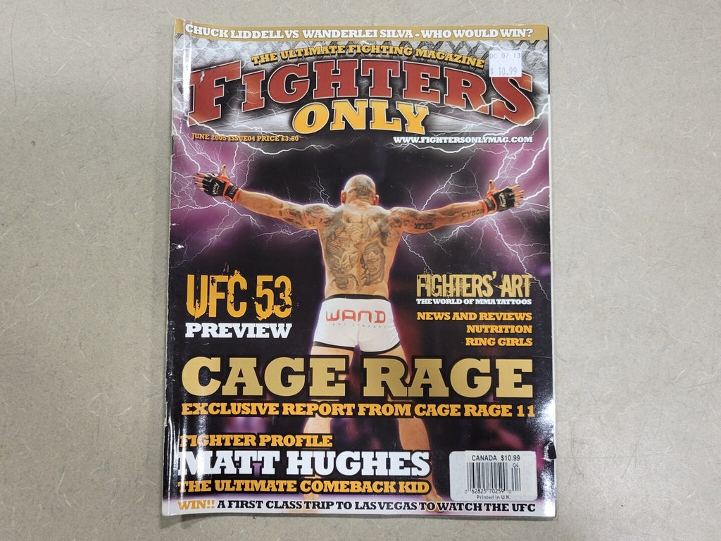 FIGHTERS ONLY June 2005 Issue 4 Magazine Matt Hughes