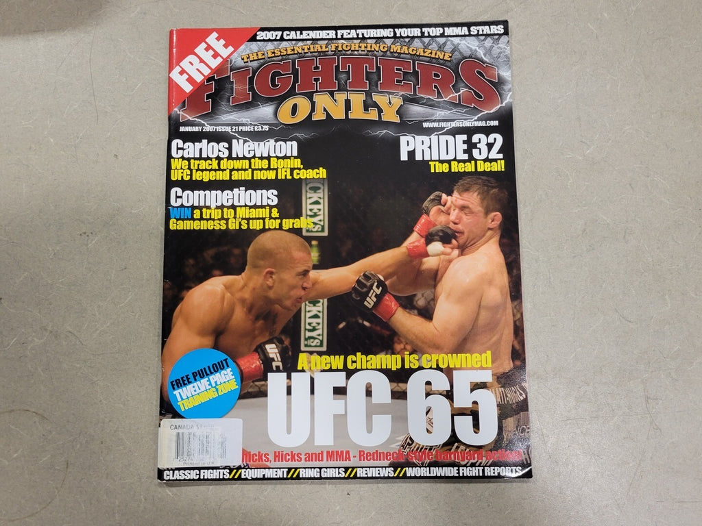 FIGHTERS ONLY January 2007 Issue 21 Hughes vs ST Pierre