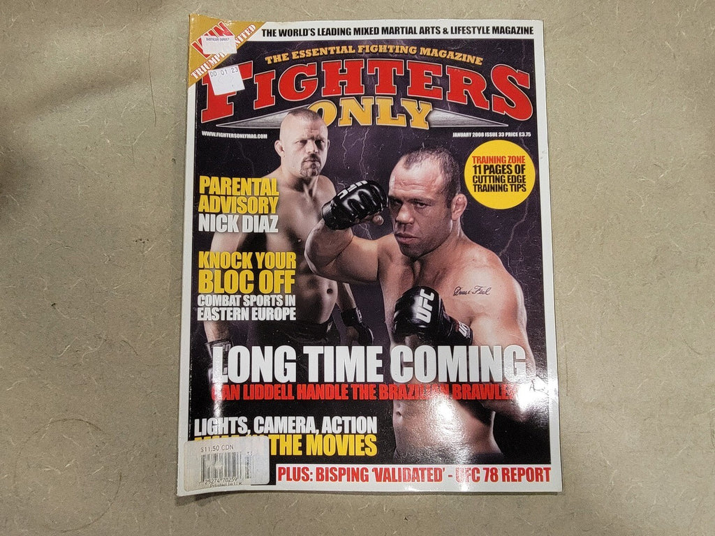 FIGHTERS ONLY January 2008 Issue 33 Magazine Chuck Liddell