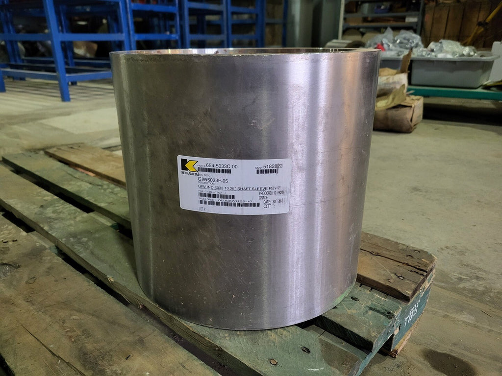 KENNAMETAL GIW IND 5033 10.25" Shaft Sleeve GIW5033F-05, 654-5033C-00