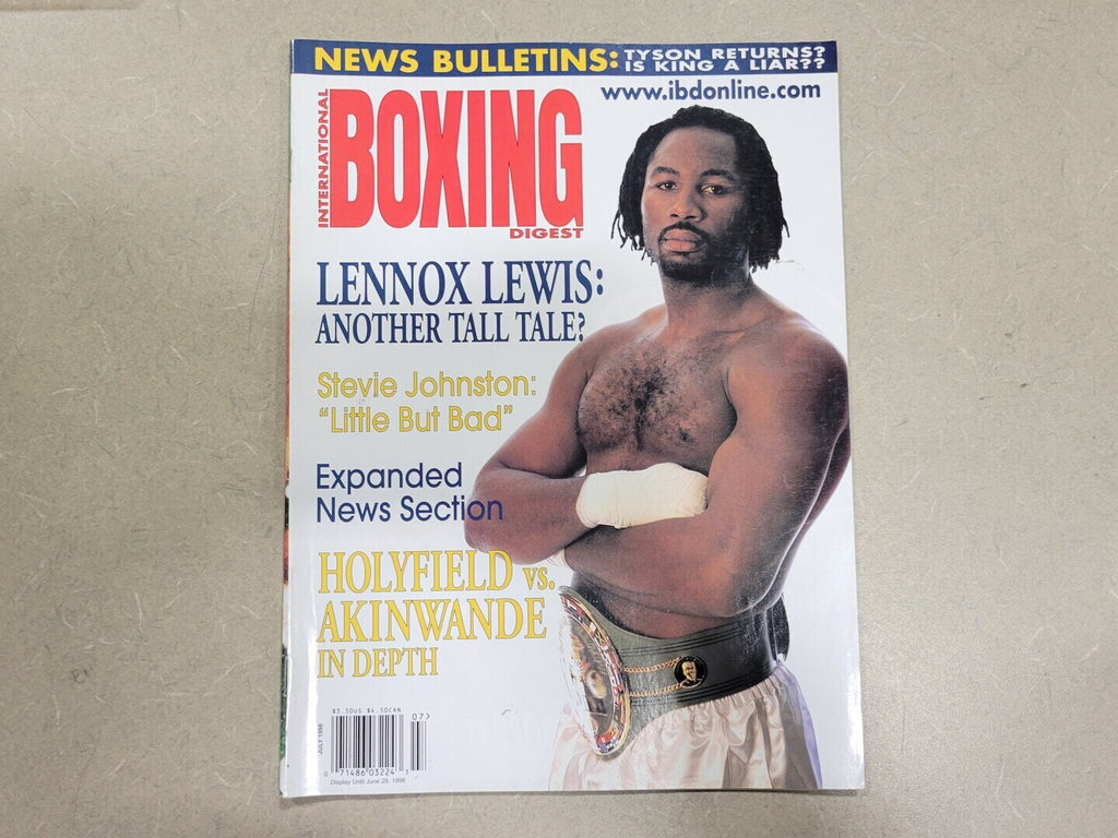 BOXING DIGEST July 1998 Magazine Lennox Lewis