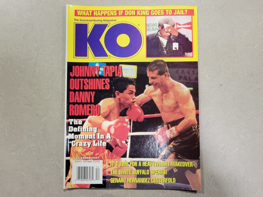 KO December 1997 Magazine Johnny Tapia Outshines Danny Romero 