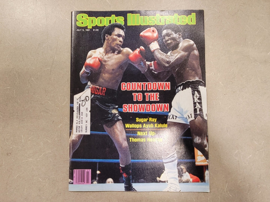 SPORTS ILLUSTRATED July 6, 1981 Magazine Sugar Ray Leonard vs Ayub Kalule