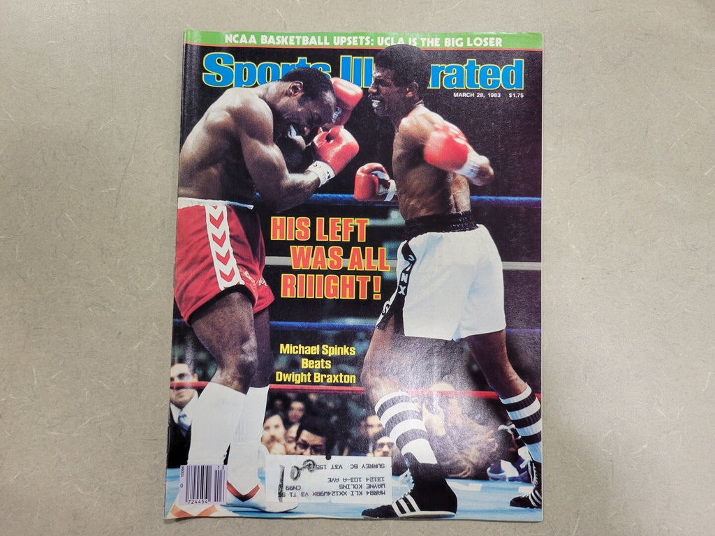 SPORTS ILLUSTRATED March 28, 1983 Magazine Michael Spinks Beats Dwight Braxton