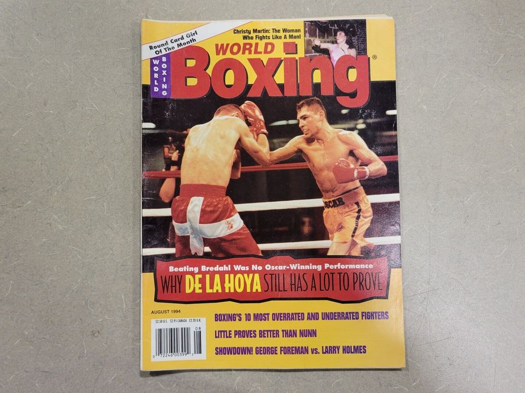 BOXING WORLD August 1994 Magazine De La Hoya