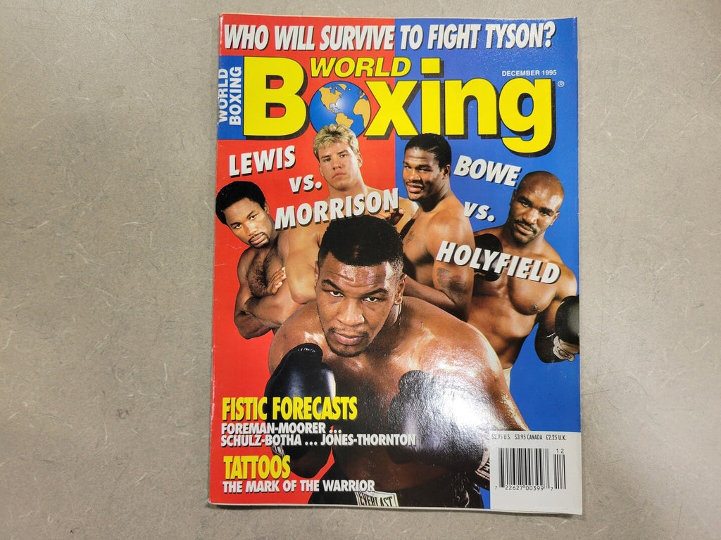 WORLD BOXING December 1995 Magazine Lewis vs Morrison, Bowe vs Holyfield