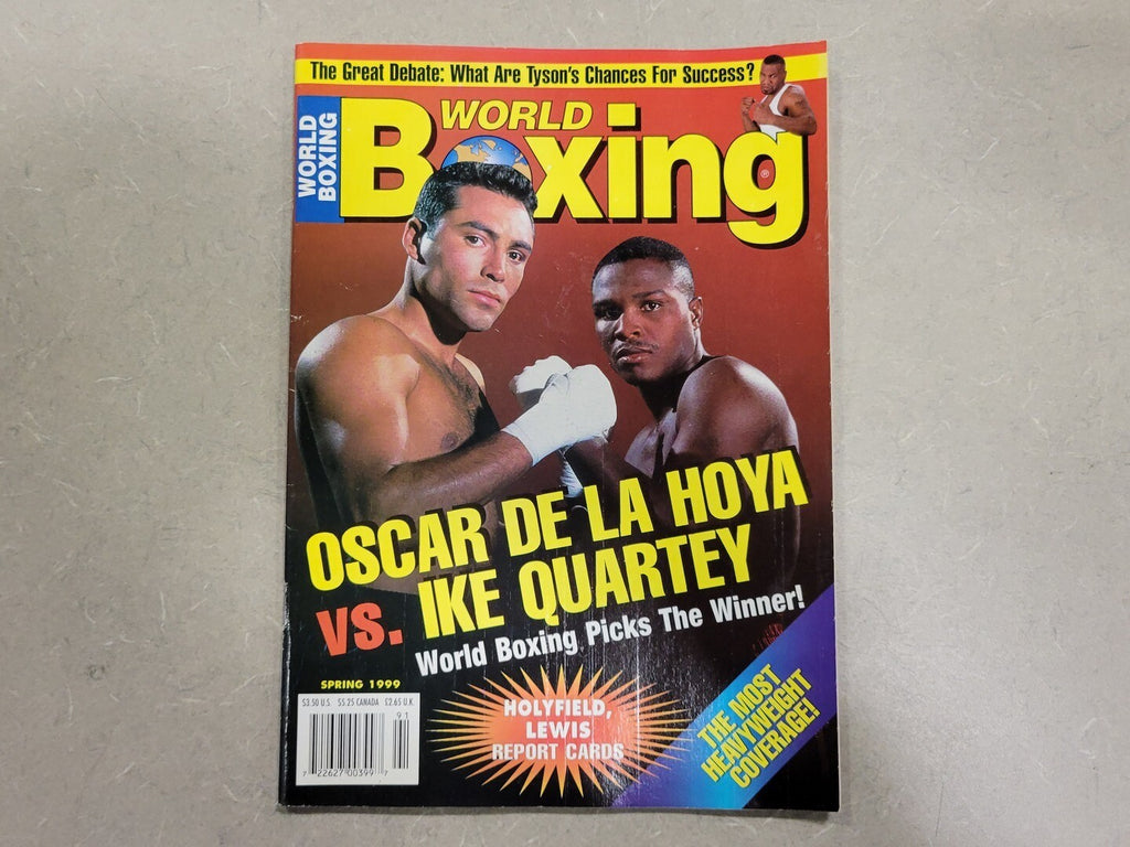 WORLD BOXING Spring 1999 Oscar De La Hoya vs Ike Quartey