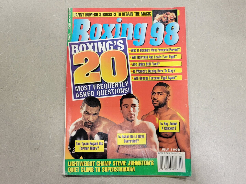 BOXING 98 July 1998 Magazine Boxing's 20 Most Frequently Asked Questions