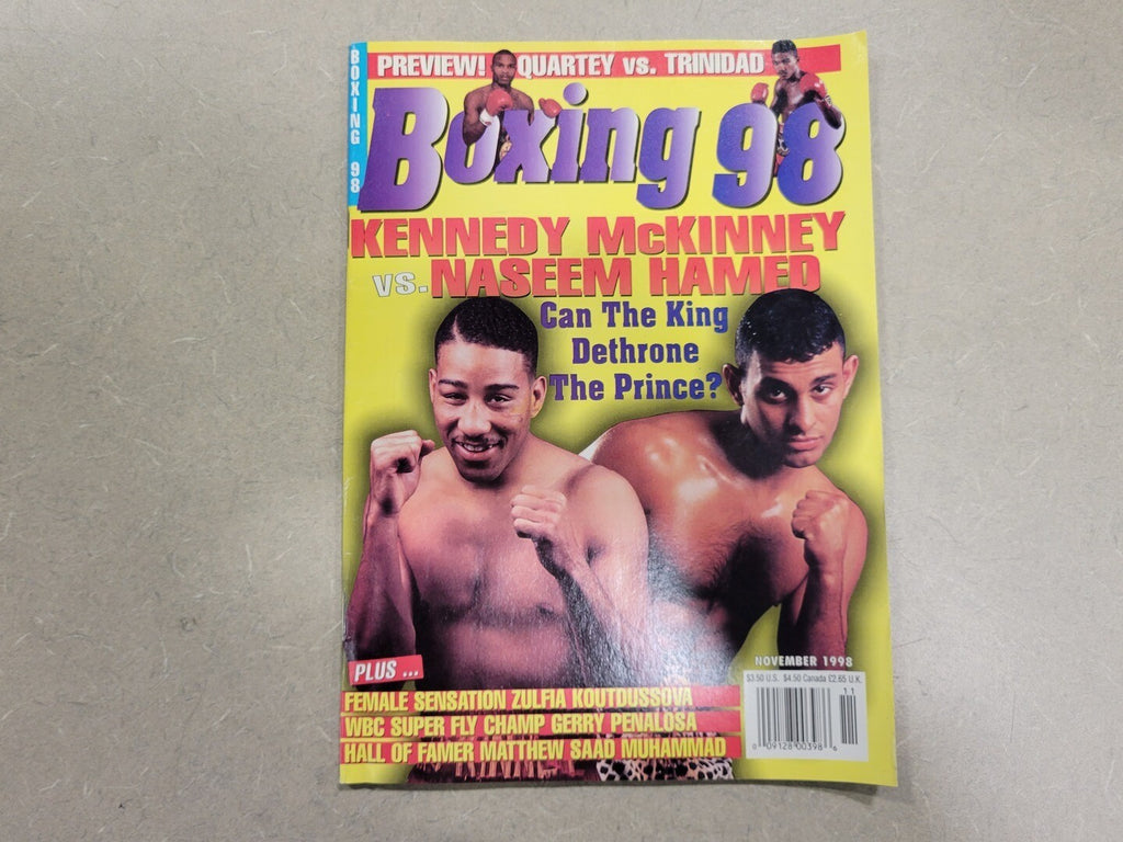 BOXING 98 November 1998 Magazine Kennedy McKinney vs Naseem Hamed