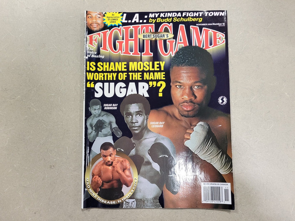 FIGHT GAME November 2000 Magazine Sugar Shane Mosley No. 16
