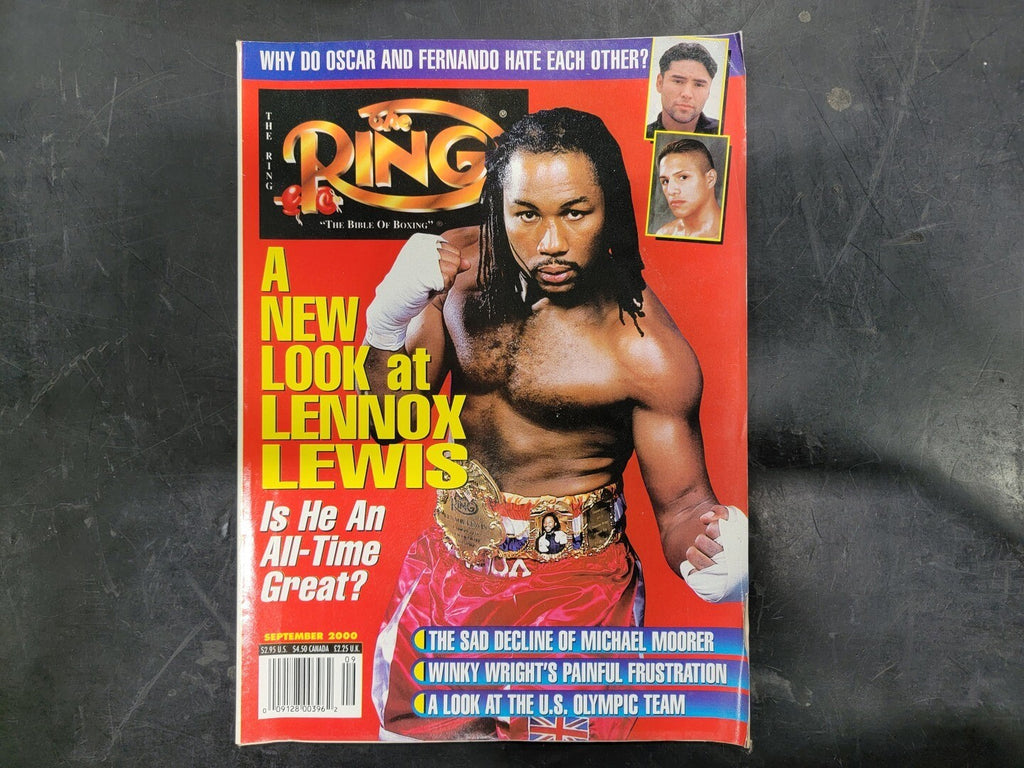 THE RING September 2000 Magazine Lennox Lewis