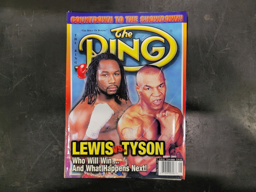 THE RING August 2002 Magazine Lewis vs. Tyson