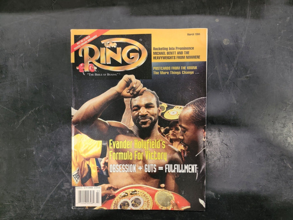 THE RING March 1994 Magazine Evander Holyfield