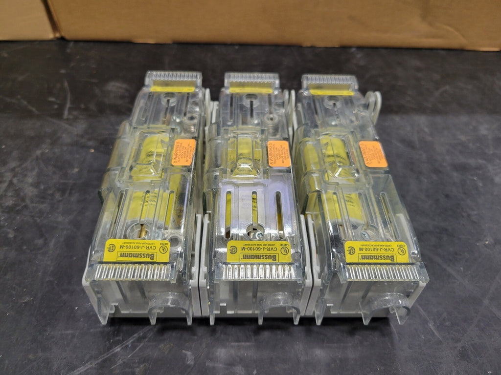 BUSSMANN Fuse Holder CVR-J w/ 3 x 80 Amp Fuses