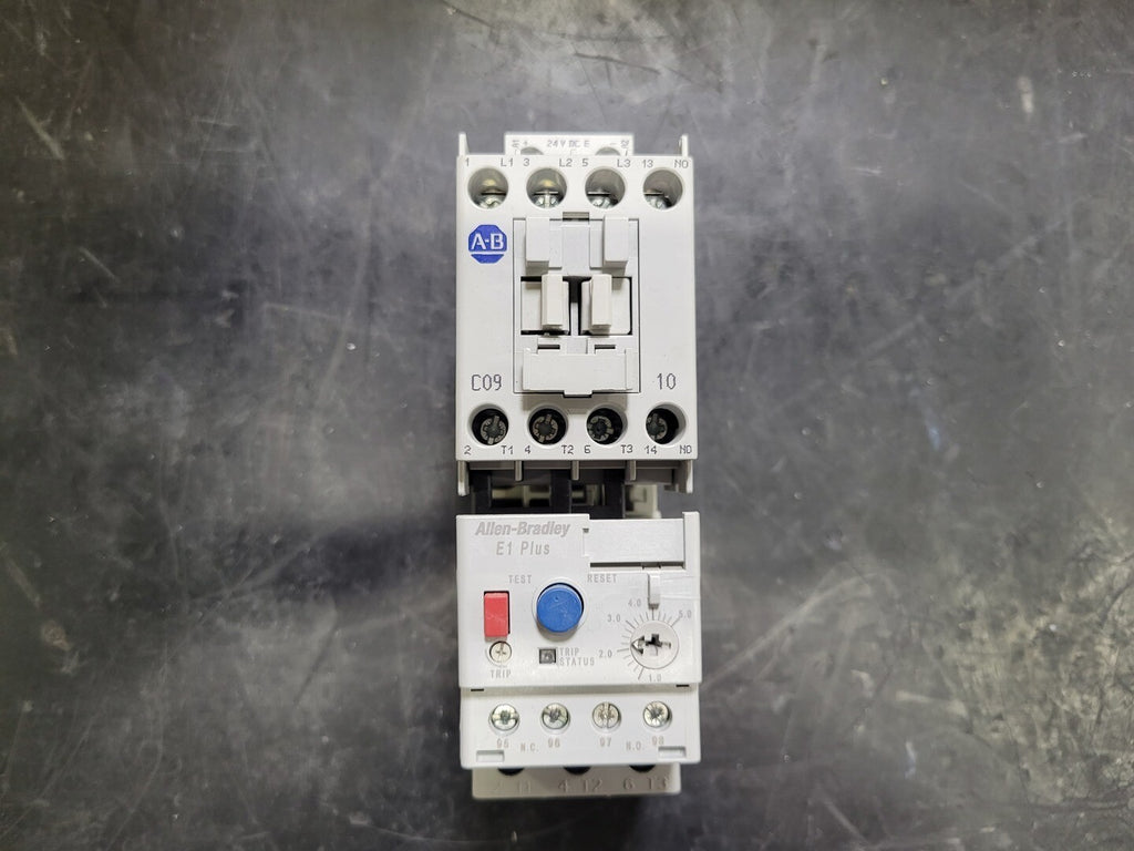 ALLEN-BRADLEY 9A, 3 Pole, 1NO, 26 VDC Coil Contactor 100-C09EJ10 w/Overload Relay