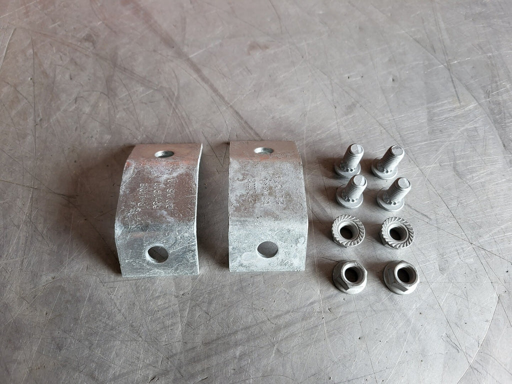 B-LINE Heavy Duty Hold-Down Bracket 9G-1241 2-Bolt (Box of 12 Pairs)
