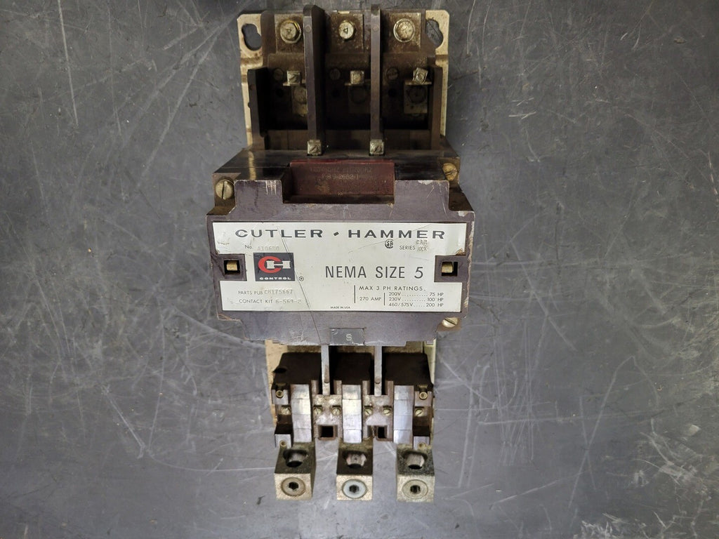 CUTLER-HAMMER 270 Amp, NEMA Size 5 Electric Motor Starter A10GN0