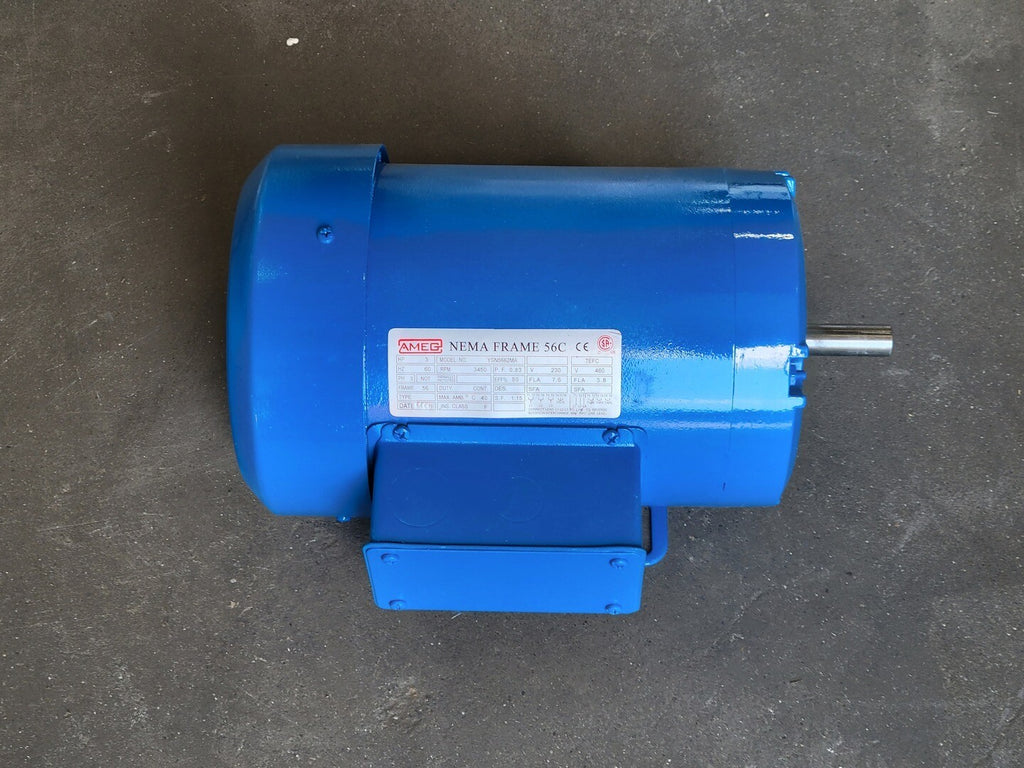 AMEG 3 hp, 230/460 volts, 3450 rpm, 56 Electric Motor YSN5662MA
