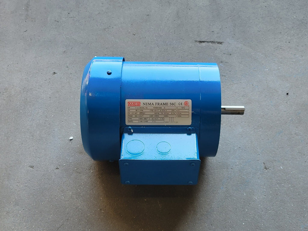 AMEG 1/2 hp 575 volts 1700 rpm 56C Electric Motor YSN5614GM