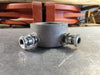 CROUSE-HINDS 3/4" Conduit Outlet Box GRF229 W/ Two Connectors