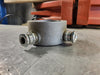 CROUSE-HINDS 3/4" Conduit Outlet Box GRF229 W/ Three Connectors