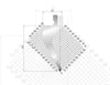 EUROSTAMP Part No. 1163 @ 805mm 60 Degree Gooseneck Punch (Segmented)
