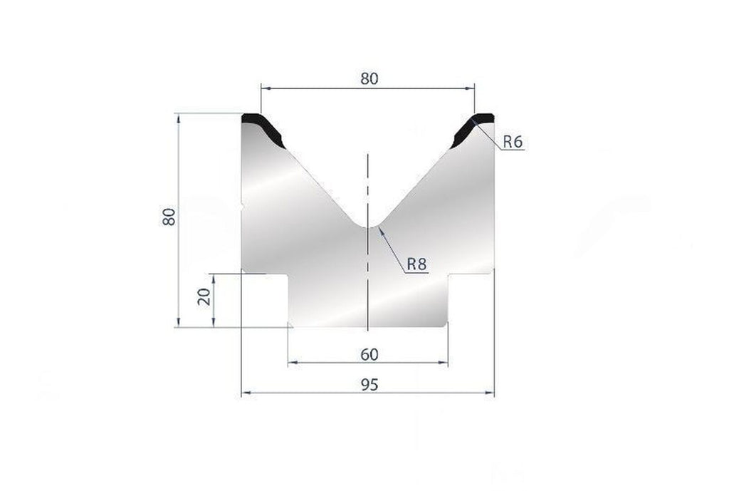 EUROSTAMP Part No. 2024 @ 415mm 85 Degree Die