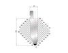 EUROSTAMP Part No. 1053 @ 805mm 45 Degree Punch (Segmented) 