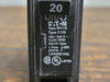 EATON 20 Amp, 1 Pole, 120/240 volts Circuit Breaker BR120