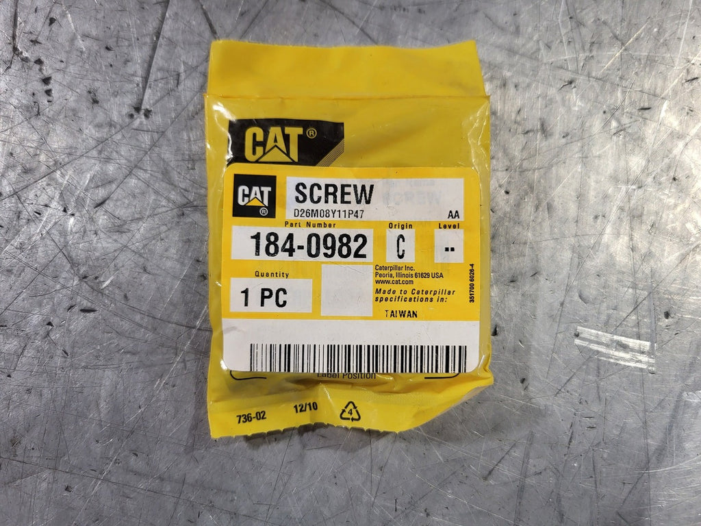 CATERPILLAR M6-1 x 16mm Rounded Pan Head Hexalobular Screw 184-0982