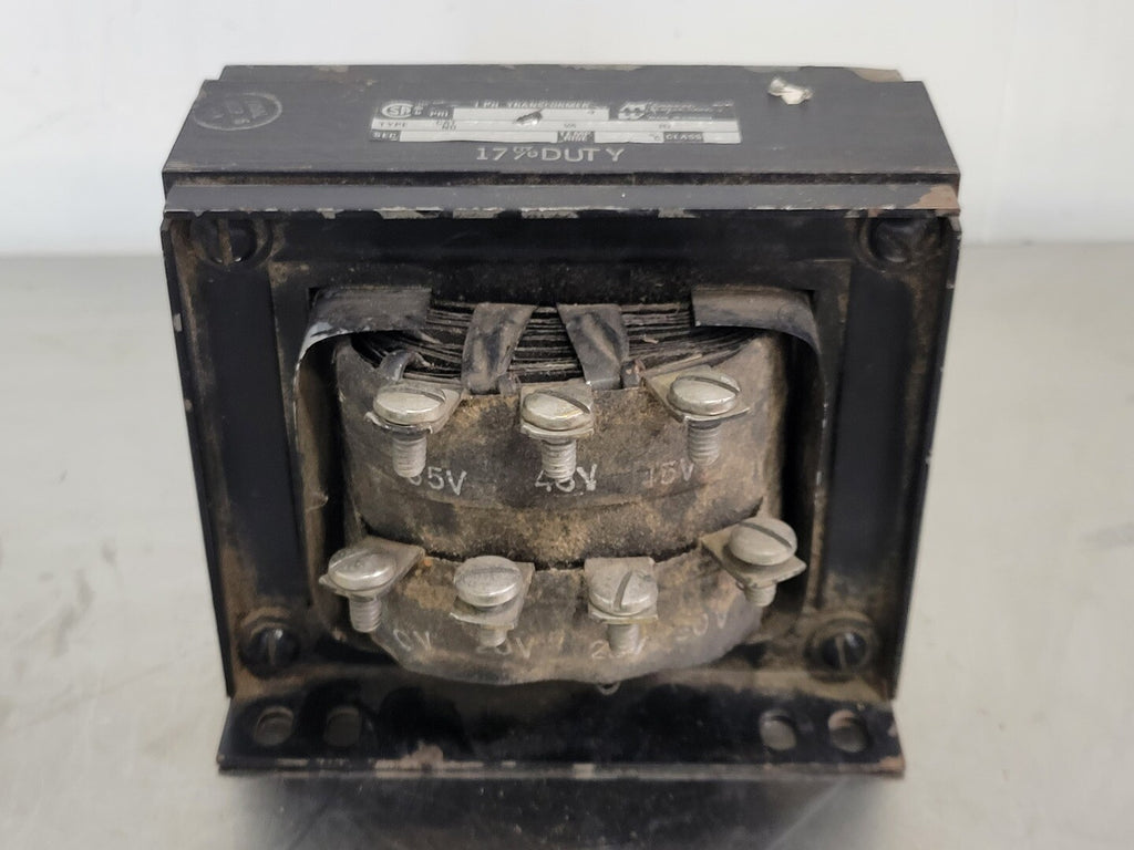 HAMMOND 1800 VA Control Transformer, 115 pri. volts, 45/20 sec. volts 77652
