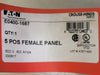 CROUSE-HINDS Posi-Lok 5 POS Female Panel E0400-1687 400A 600V