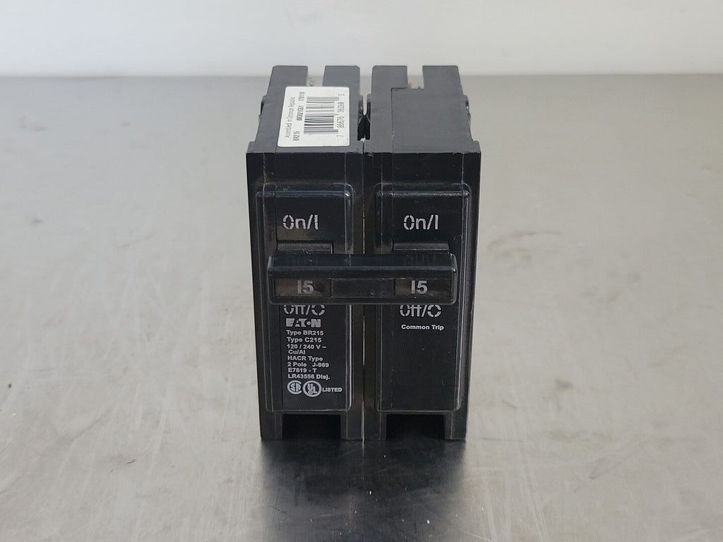 EATON 15 Amp, 2 Pole, 120/240 volts Circuit Breaker BR215
