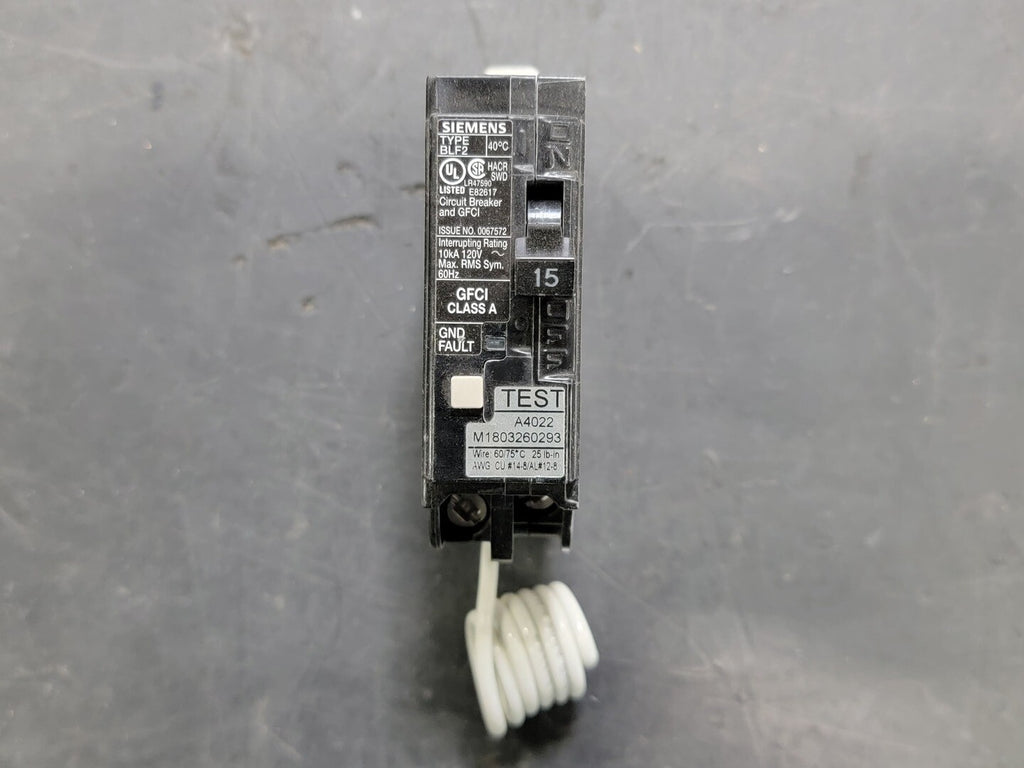 SIEMENS 15 Amp, 1 Pole, 120 volts Circuit Breaker BF115