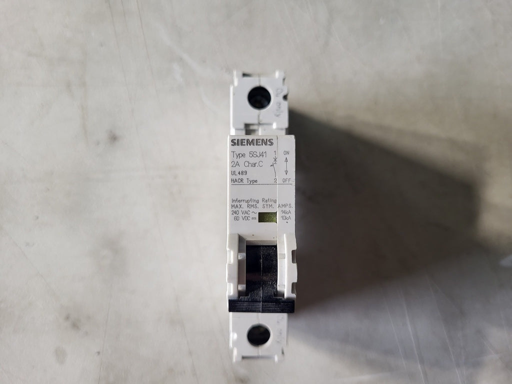 SIEMENS 2 Amp, 1 Pole, 240 volts Circuit Breaker 5SJ41