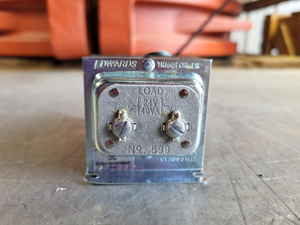 EDWARDS 40VA Current Transformer 120 Pri. Volts, 24 Sec. Volts, 599 