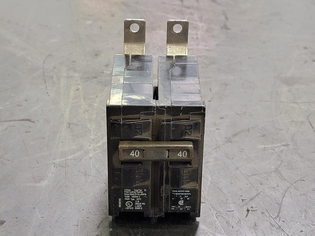 SIEMENS 40 Amp, 2 Pole, 120/240 volts Circuit Breaker B240