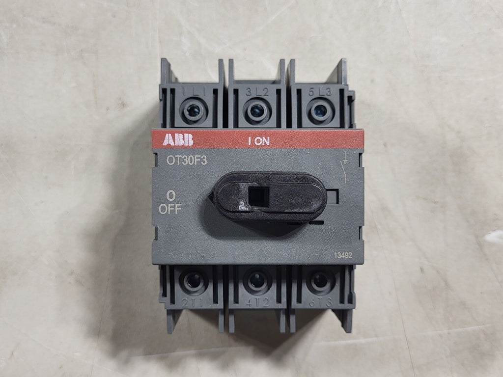 ABB INC. 30 Amp, 3 Pole Non-Fusible Open Disconnect Switch OT30F3