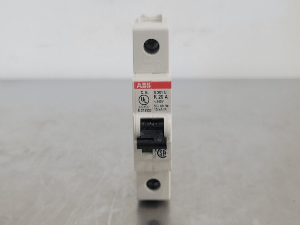 ABB 20 Amp, 1 Pole, 240 volts Circuit Breaker S201U-K20