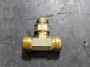 1/2" Threaded Branch Tee M-08 ORFS X M-08 ORFS Brass (Bag of 2)