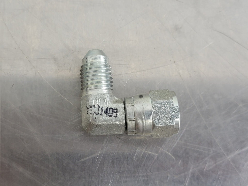 90 Deg Elbow Adapter M-04 JIC X F-04 JIC SW 1/4" x 1/4" (Bag of 6)