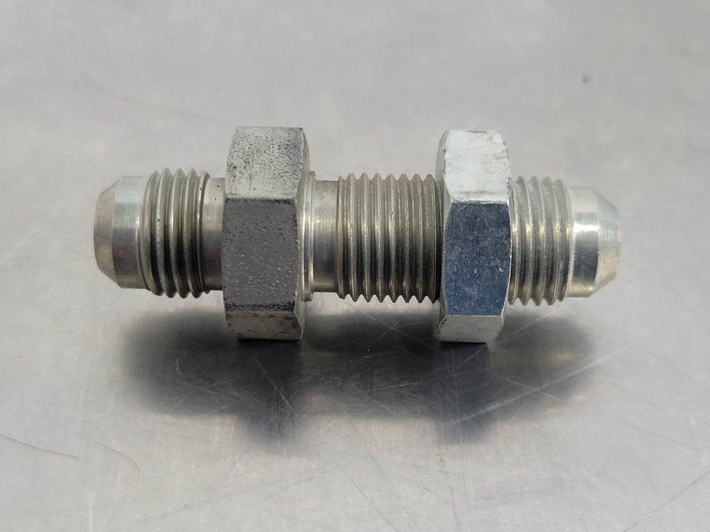 Hydraulic Bulkhead Adapter M-06 JIC x M-06 JIC 3/8" x 3/8" (Bag of 6)