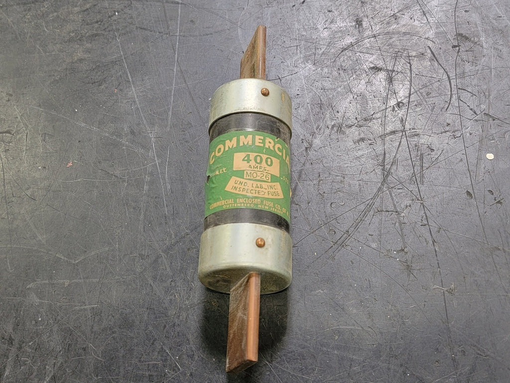 COMMERCIAL ENCLOSED FUSE 400 Amp Fuse MO-26