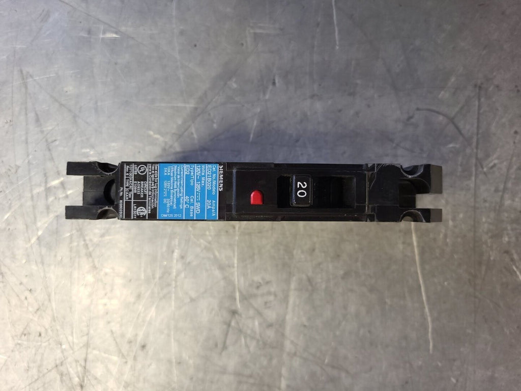 SIEMENS 20 Amp, 1 Pole, 120 volts Circuit Breaker ED21B020
