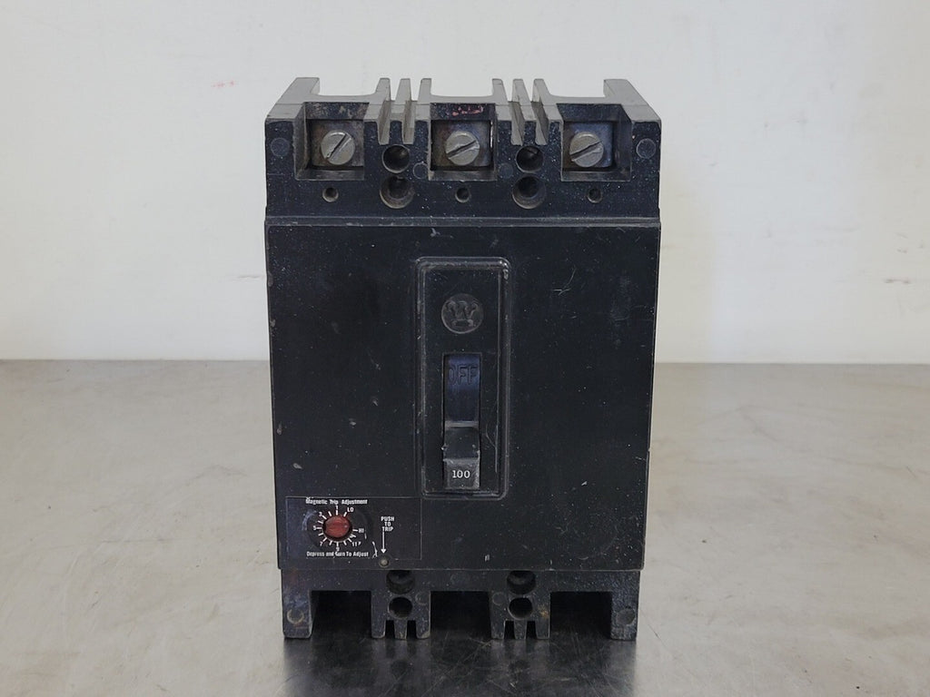 WESTINGHOUSE 100 Amp, 3 Pole, 600 volts Circuit Breaker 1268C14G04