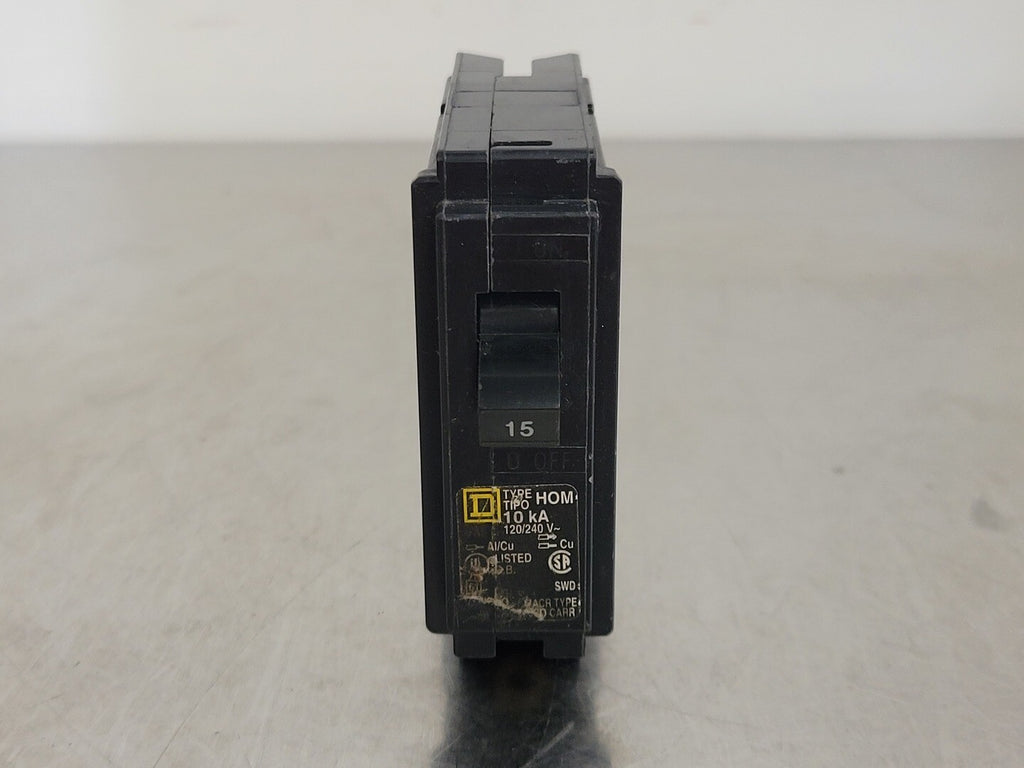 SQUARE D 15 Amp, 1 Pole, 120/240 volts Circuit Breaker HOM115