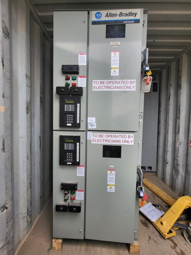 ALLEN-BRADLEY 5kV/1200A Medium Voltage MCC Single Structure w/ Motor ...