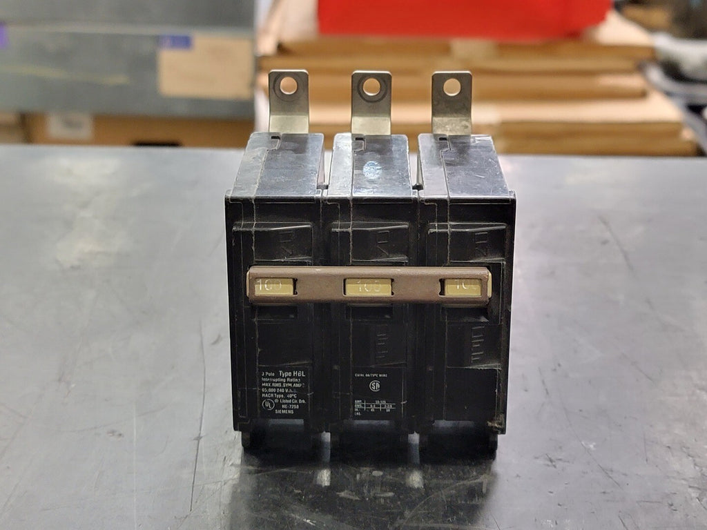 SIEMENS 100 Amp, 3 Pole, 240 volts Circuit Breaker HBL3100