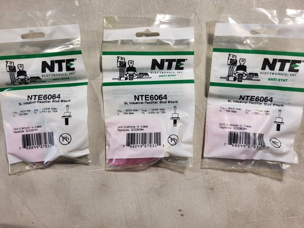 NTE ELECTRONICS, INC. 600V 70A Do-5 Cathode Case Rectifier NTE6064