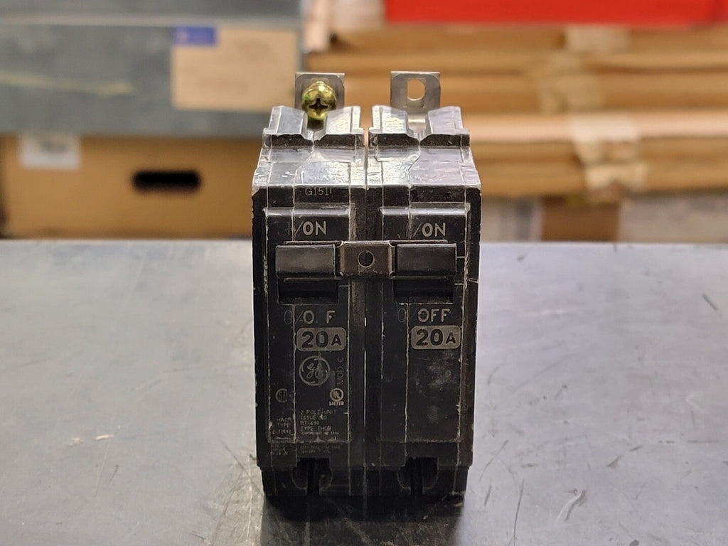 GENERAL ELECTRIC 20 Amp, 2 Pole, 120/240 volts Circuit Breaker THQB220